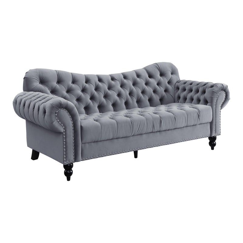 Homelegance Rosalie Stationary Fabric Sofa 9330DG-3 IMAGE 2
