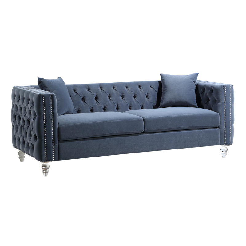 Homelegance Orina Stationary Fabric Sofa 9349DBU-3 IMAGE 2