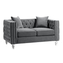 Homelegance Orina Stationary Fabric Loveseat 9349GRY-2 IMAGE 2