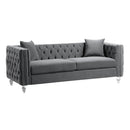 Homelegance Orina Stationary Fabric Sofa 9349GRY-3 IMAGE 2