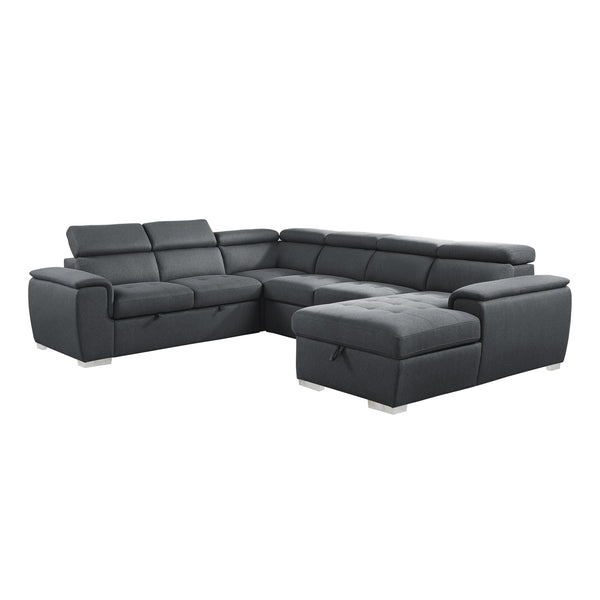 Homelegance Berel Fabric 4 pc Sectional 9355CC*42LRC IMAGE 1