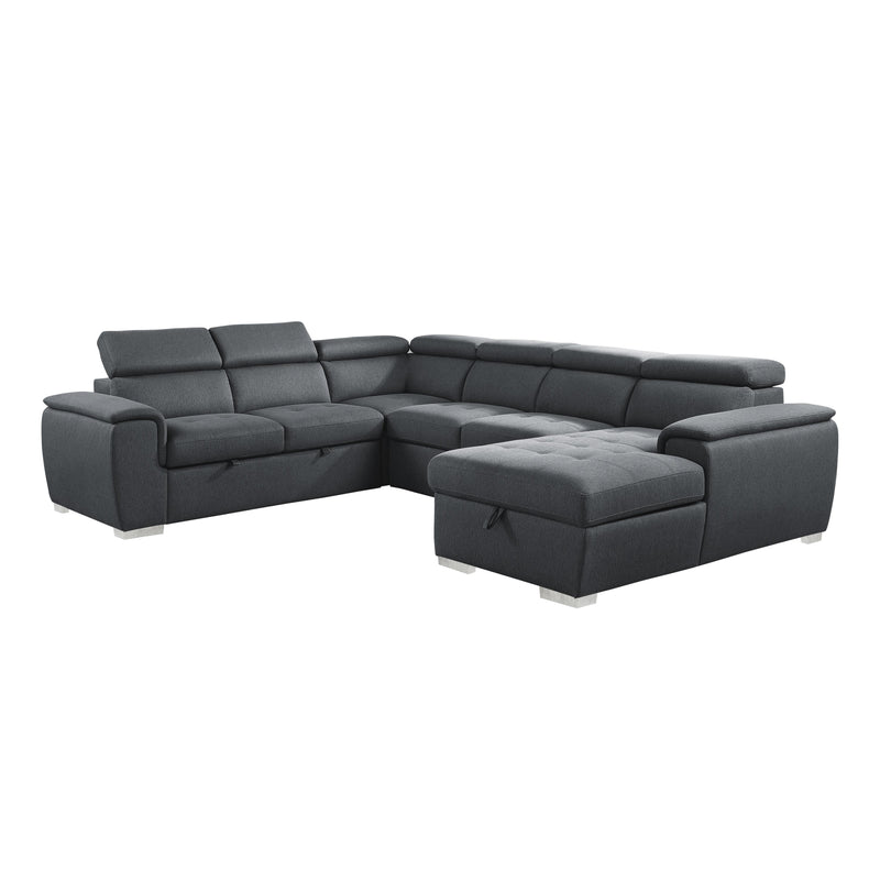 Homelegance Berel Fabric 4 pc Sectional 9355CC*42LRC IMAGE 1