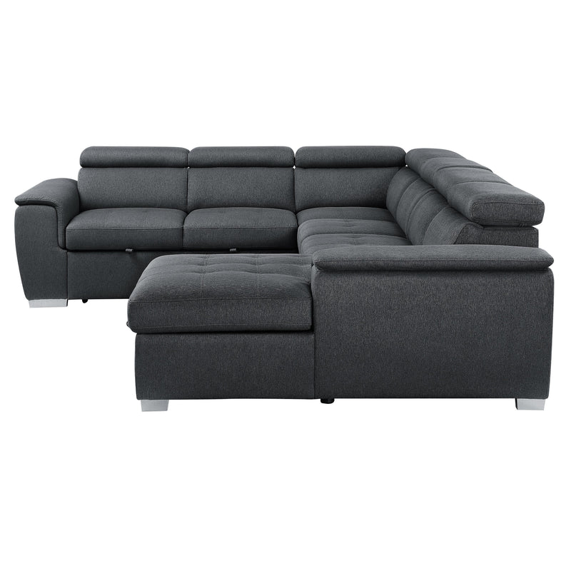 Homelegance Berel Fabric 4 pc Sectional 9355CC*42LRC IMAGE 3