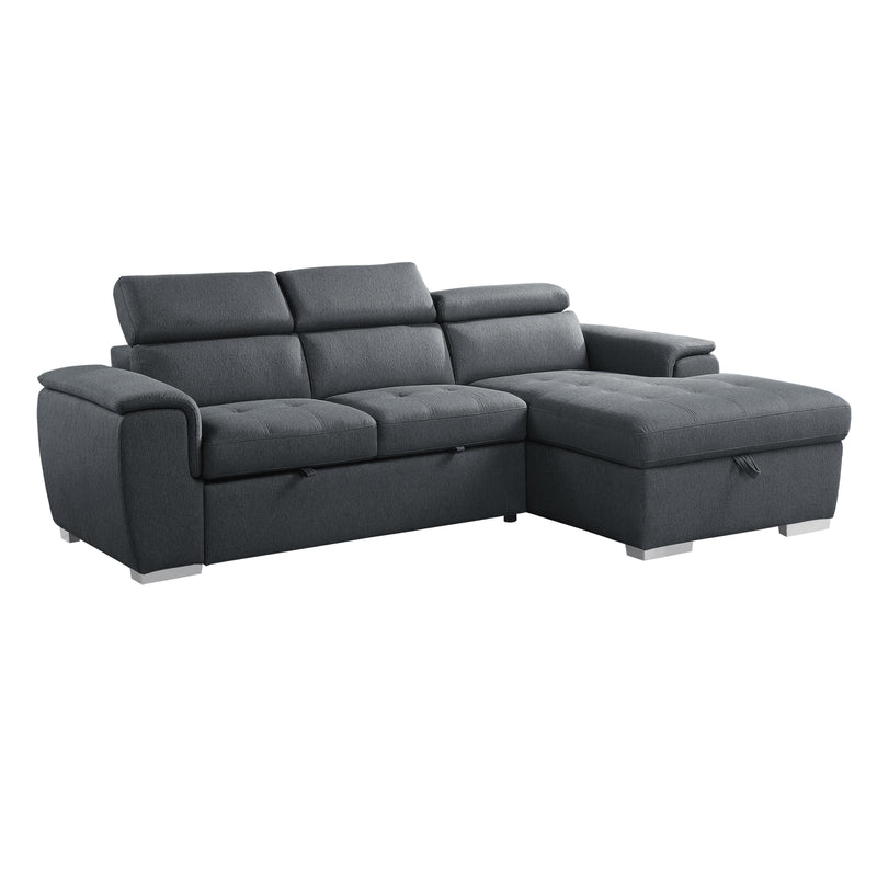 Homelegance Berel Fabric 2 pc Sectional 9355CC*22LRC IMAGE 2