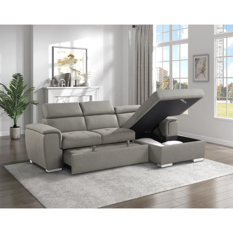 Homelegance Berel Fabric 2 pc Sectional 9355BR*22LRC IMAGE 10