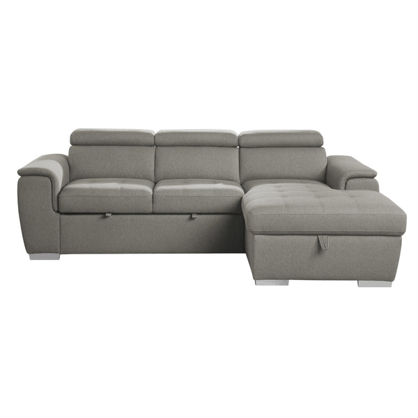 Homelegance Berel Fabric 2 pc Sectional 9355BR*22LRC IMAGE 1