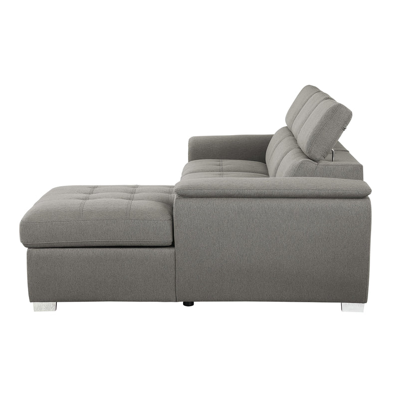 Homelegance Berel Fabric 2 pc Sectional 9355BR*22LRC IMAGE 4