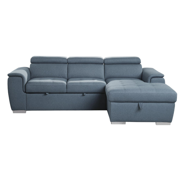 Homelegance Berel Fabric 2 pc Sectional 9355BU*22LRC IMAGE 1