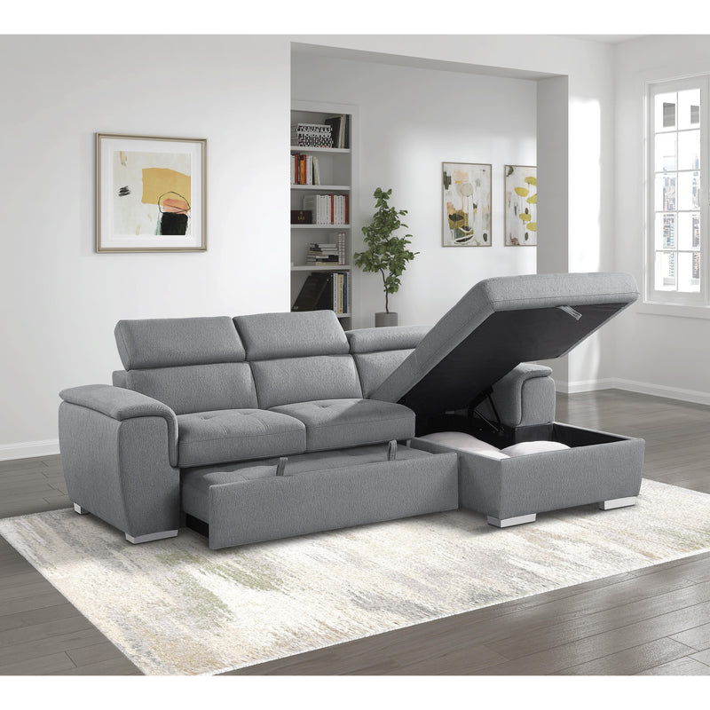 Homelegance Berel Fabric 2 pc Sectional 9355GY*22LRC IMAGE 10