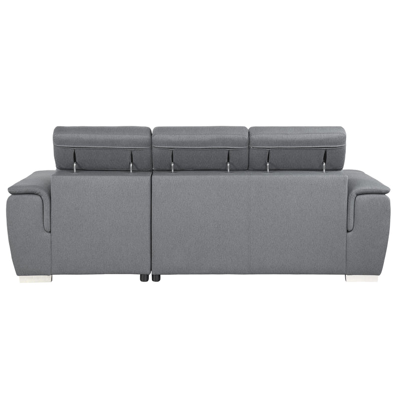 Homelegance Berel Fabric 2 pc Sectional 9355GY*22LRC IMAGE 5