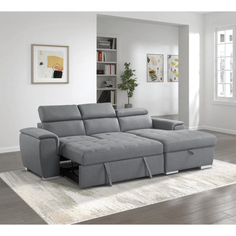 Homelegance Berel Fabric 2 pc Sectional 9355GY*22LRC IMAGE 9