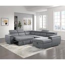 Homelegance Berel Fabric 4 pc Sectional 9355GY*42LRC IMAGE 8