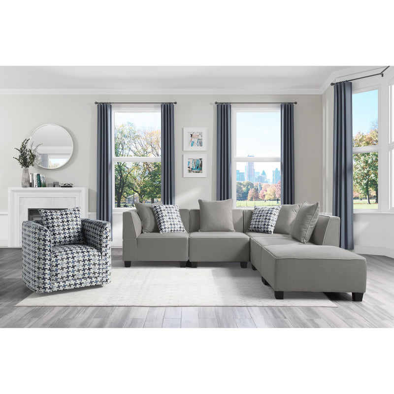 Homelegance Jayne Fabric Ottoman 9357GY-4 IMAGE 3