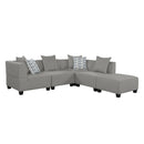 Homelegance Jayne Fabric 5 pc Sectional 9357GY*5OT IMAGE 1