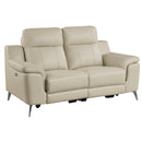 Homelegance Antonio Power Reclining Leather Loveseat 9360BEG-2PW* IMAGE 2