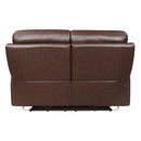 Homelegance Armando Power Reclining Leather Match Loveseat 9445BR-2PWH IMAGE 3