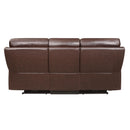 Homelegance Armando Reclining Leather Match Sofa 9445BR-3PWH IMAGE 3