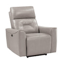 Homelegance Burwell Power Leather Look Recliner 9446CB-1PW IMAGE 2