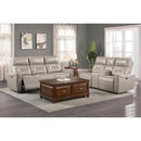 Homelegance Burwell Power Reclining Leather Look Loveseat 9446CB-2PW IMAGE 5