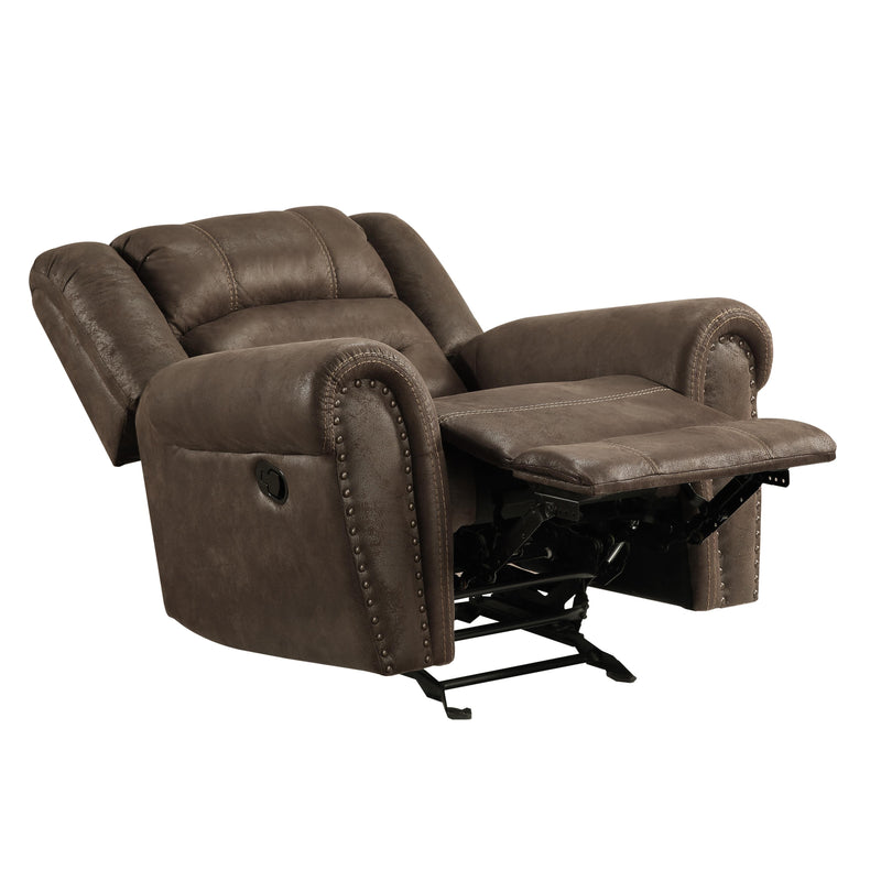 Homelegance Creighton Glider Fabric Recliner 9467BR-1 IMAGE 5