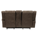 Homelegance Creighton Reclining Fabric Loveseat 9467BR-2 IMAGE 3