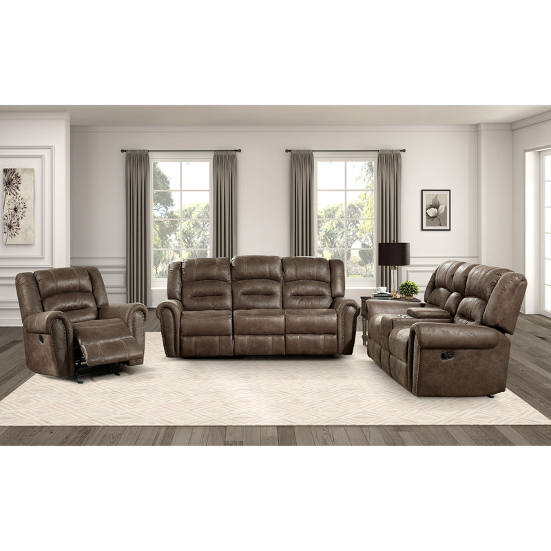 Homelegance Creighton Reclining Fabric Loveseat 9467BR-2 IMAGE 7