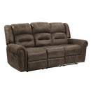 Homelegance Creighton Reclining Fabric Sofa 9467BR-3 IMAGE 2