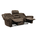 Homelegance Creighton Reclining Fabric Sofa 9467BR-3 IMAGE 4