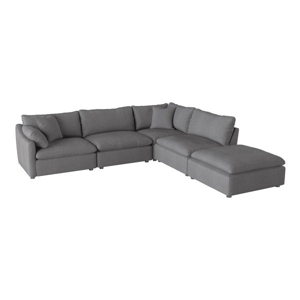 Homelegance Howerton Fabric 5 pc Sectional 9544GY*5OT IMAGE 1