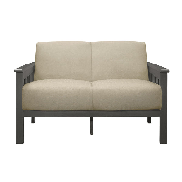 Homelegance Lewiston Stationary Fabric Loveseat 1104BR-2 IMAGE 1