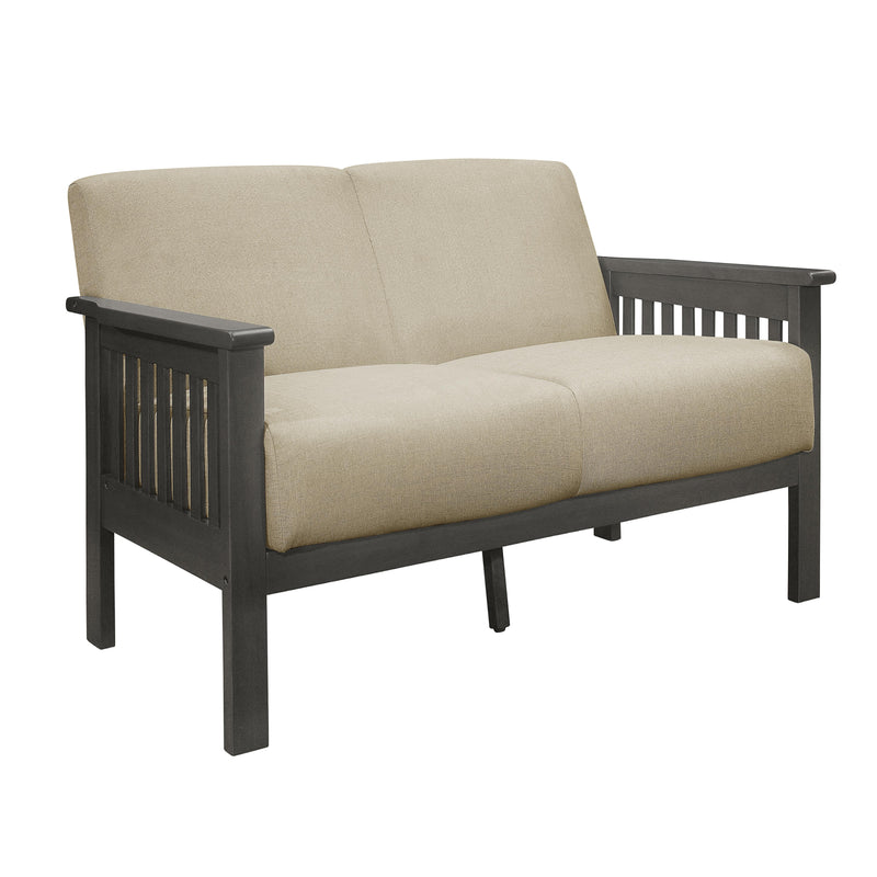 Homelegance Lewiston Stationary Fabric Loveseat 1104BR-2 IMAGE 2