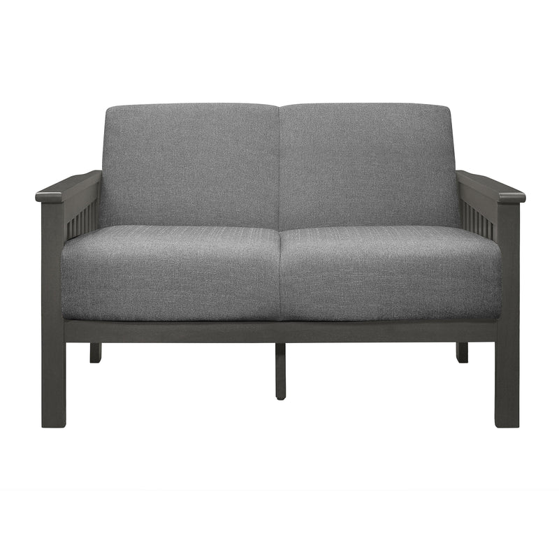Homelegance Lewiston Stationary Fabric Loveseat 1104GY-2 IMAGE 1