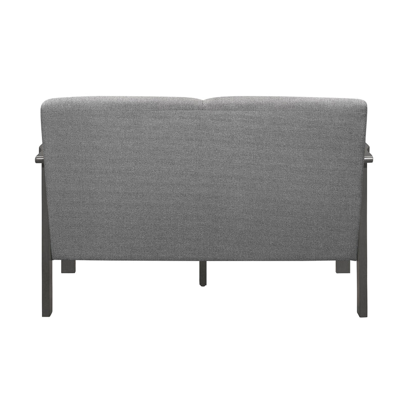 Homelegance Lewiston Stationary Fabric Loveseat 1104GY-2 IMAGE 3