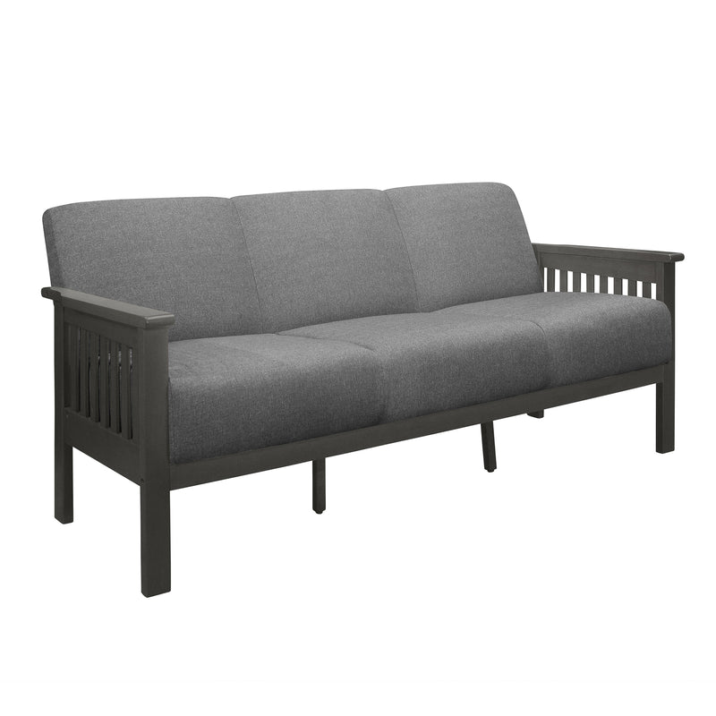 Homelegance Lewiston Stationary Fabric Sofa 1104GY-3 IMAGE 2