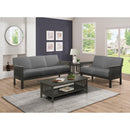 Homelegance Lewiston Stationary Fabric Sofa 1104GY-3 IMAGE 4