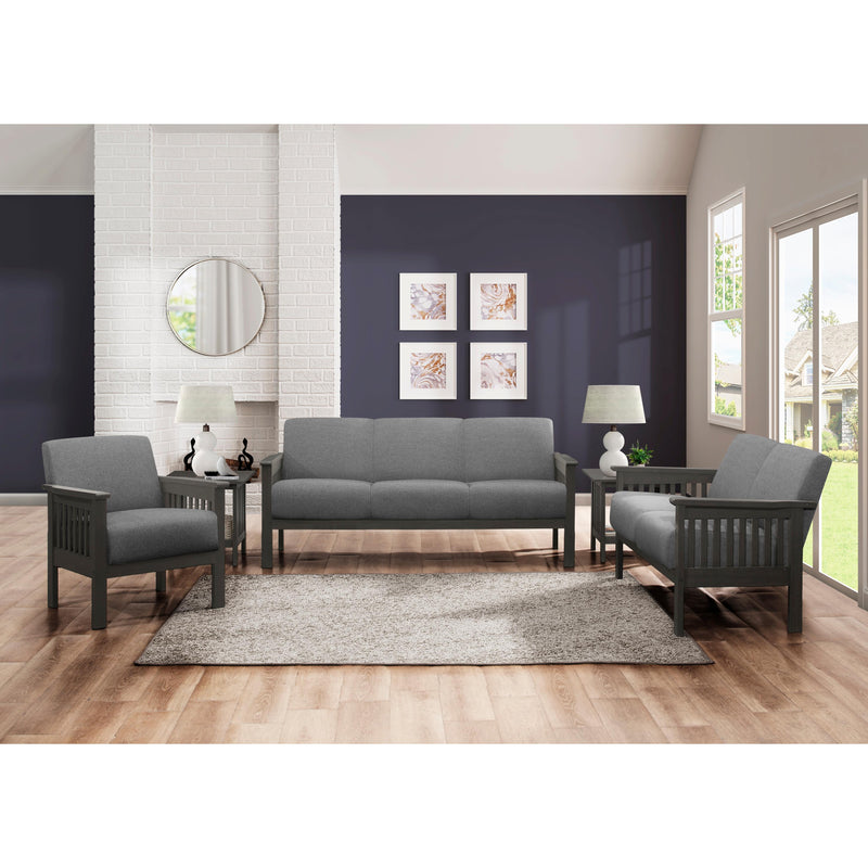 Homelegance Lewiston Stationary Fabric Sofa 1104GY-3 IMAGE 5