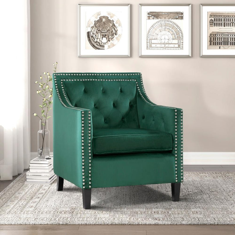 Homelegance Grazioso Stationary Fabric Accent Chair 1297FG-1NN IMAGE 5