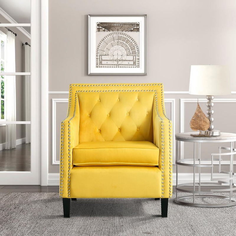 Homelegance Grazioso Stationary Fabric Accent Chair 1297YW-1NN IMAGE 5