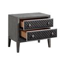 Homelegance West End 2-Drawer Nightstand 1566GY-4 IMAGE 3