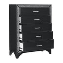 Homelegance Salon 5-Drawer Chest 1572BK-9 IMAGE 3