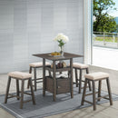 New Classic Furniture Derby 5 pc Counter Height Dinette D3232-52S IMAGE 6