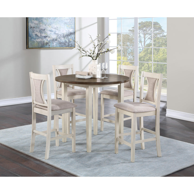 New Classic Furniture Hudson 5 pc Counter Height Dinette D3832C-42-CTR IMAGE 1