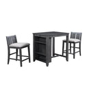 New Classic Furniture Heston 3 pc Counter Height Dinette D5773-32-GRY IMAGE 1