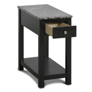 New Classic Furniture Noah End Table T13-23-BLKMB IMAGE 3