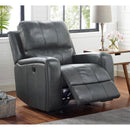 New Classic Furniture Linton Glider Leather Recliner L1721-13-DGR IMAGE 2