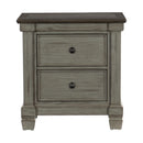 Homelegance Weaver 2-Drawer Nightstand 1626GY-4 IMAGE 1