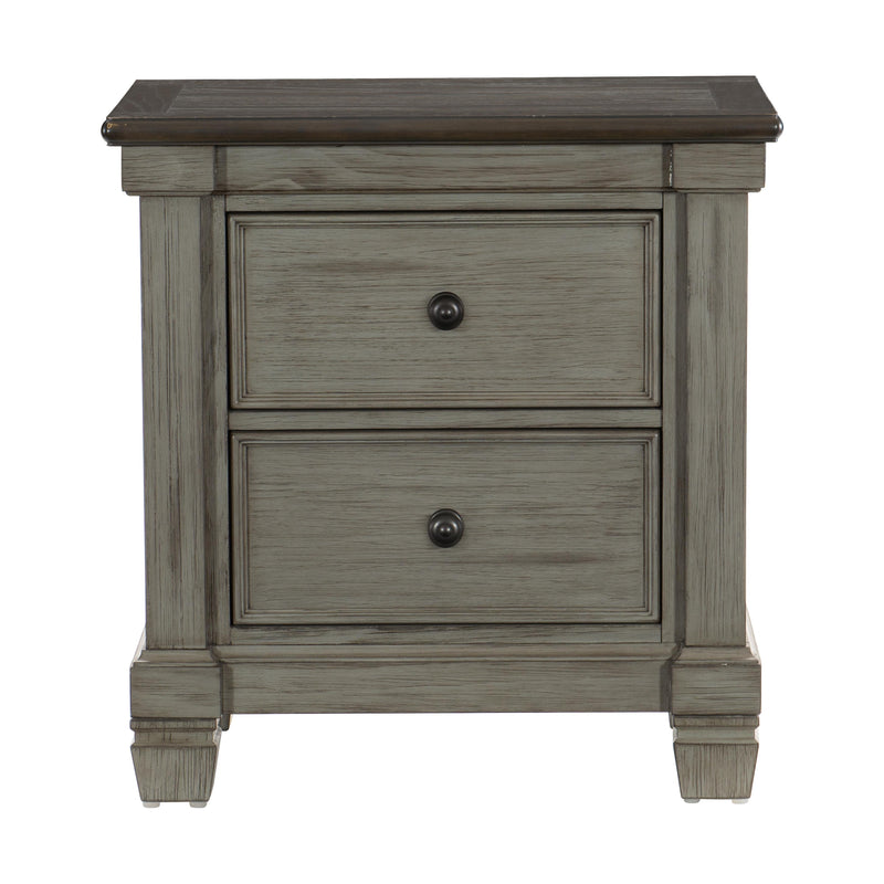 Homelegance Weaver 2-Drawer Nightstand 1626GY-4 IMAGE 1