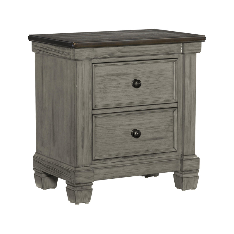 Homelegance Weaver 2-Drawer Nightstand 1626GY-4 IMAGE 2