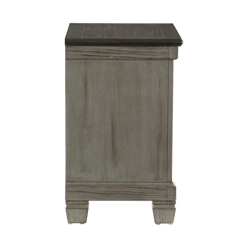 Homelegance Weaver 2-Drawer Nightstand 1626GY-4 IMAGE 3