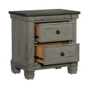 Homelegance Weaver 2-Drawer Nightstand 1626GY-4 IMAGE 5